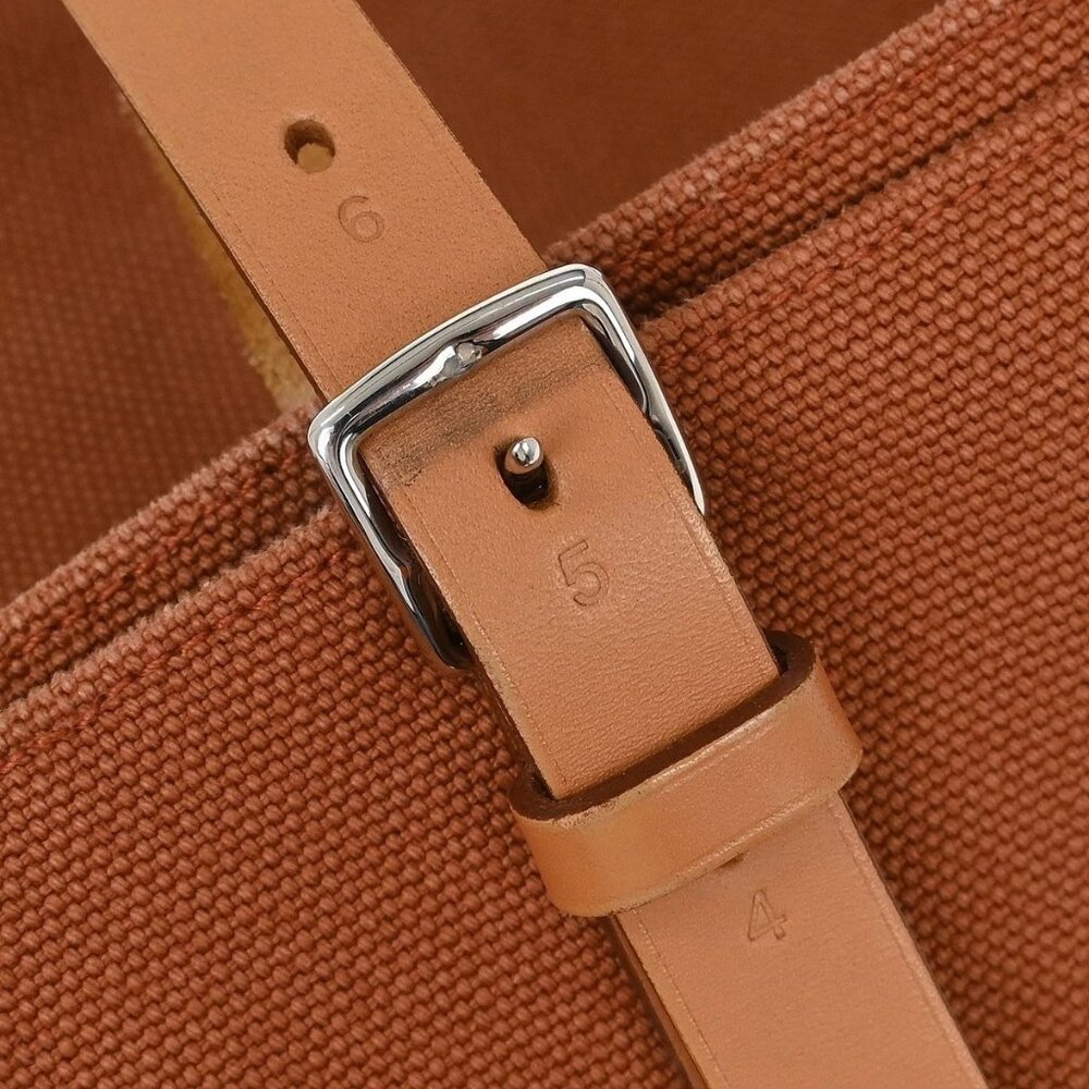 Hermes Brown Canvas Etriviere Elan Tote Bag AR□O 115691 - Picture 5 of 10